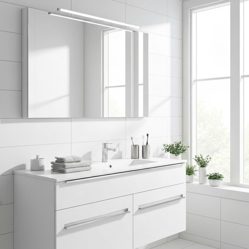 Pristine bathroom vanity